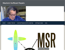 Tablet Screenshot of mauricesurfboardrepairs.com